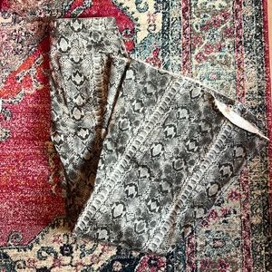 Free People Snakeskin Flair Jeans